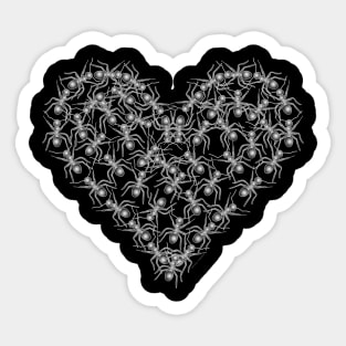 Ants Heart Funny Entomology Science Sticker